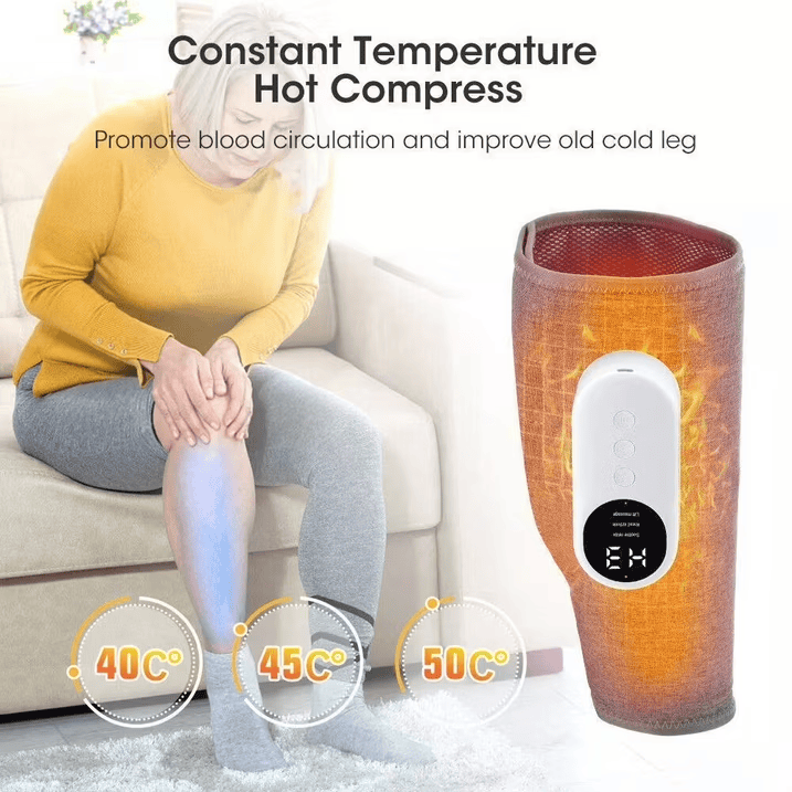 Calf Massager, Cordless Electric Leg Massager with Heat Air Compression for Circulation Pain Relief - image 2