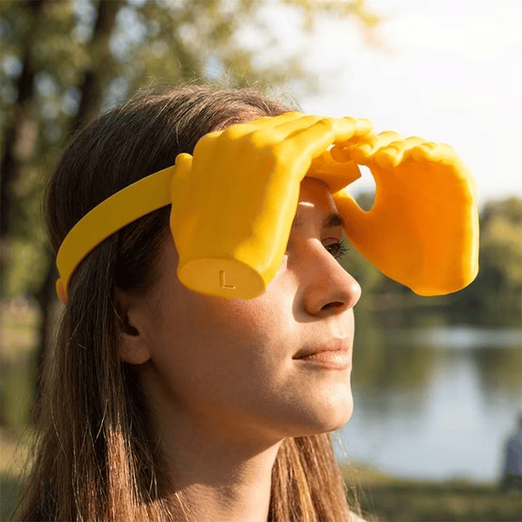 Funny Hand Shaped Sun Visor Hat, Novelty Palm Design Summer Sunshade Cap - image 2