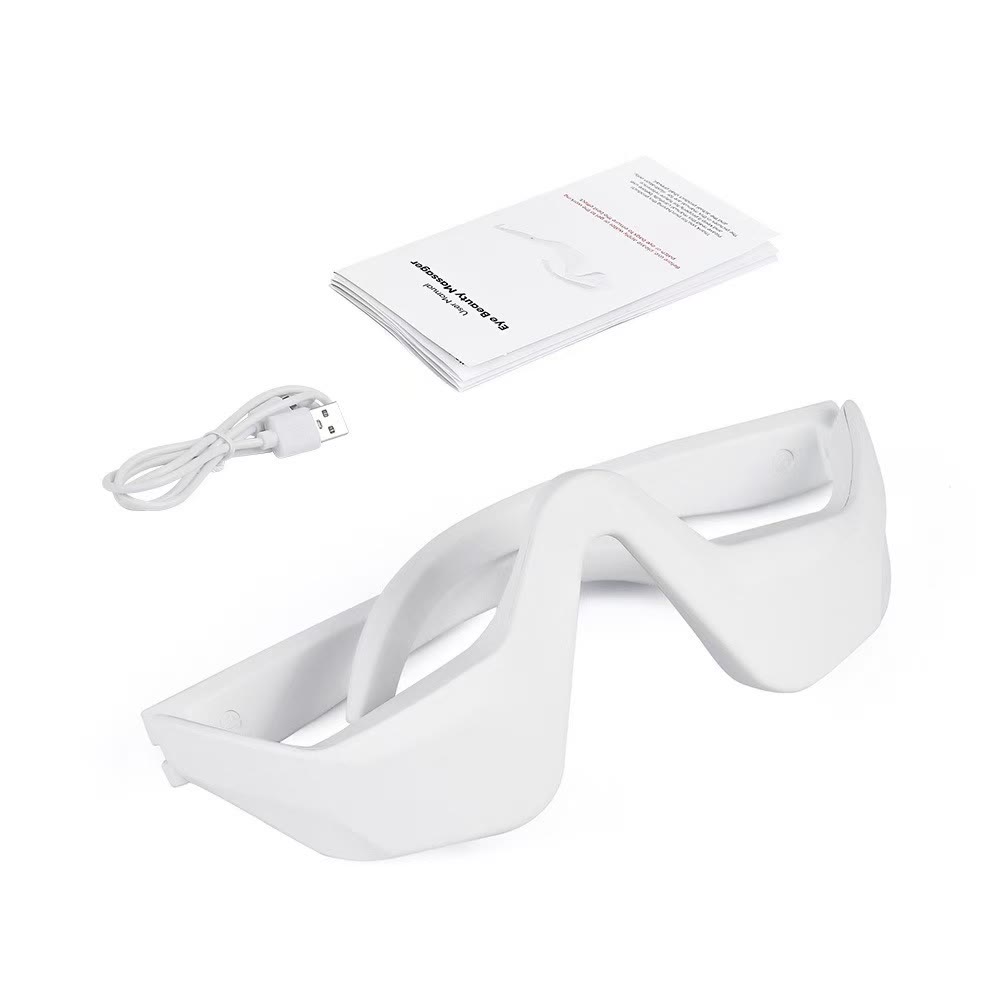 Under-Eye Red Light Therapy Device EMS Eye Massager - White - image 13