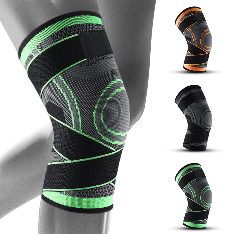 Knee Brace for Knee Pain Relief, Compression Knee Sleeves with Patella Gel Pad & Side Stabilizers - image 1