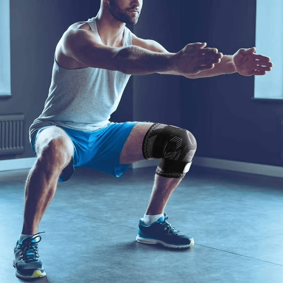 Knee Brace for Knee Pain Relief, Compression Knee Sleeves with Patella Gel Pad & Side Stabilizers - image 7
