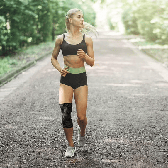 Knee Brace for Knee Pain Relief, Compression Knee Sleeves with Patella Gel Pad & Side Stabilizers - image 8