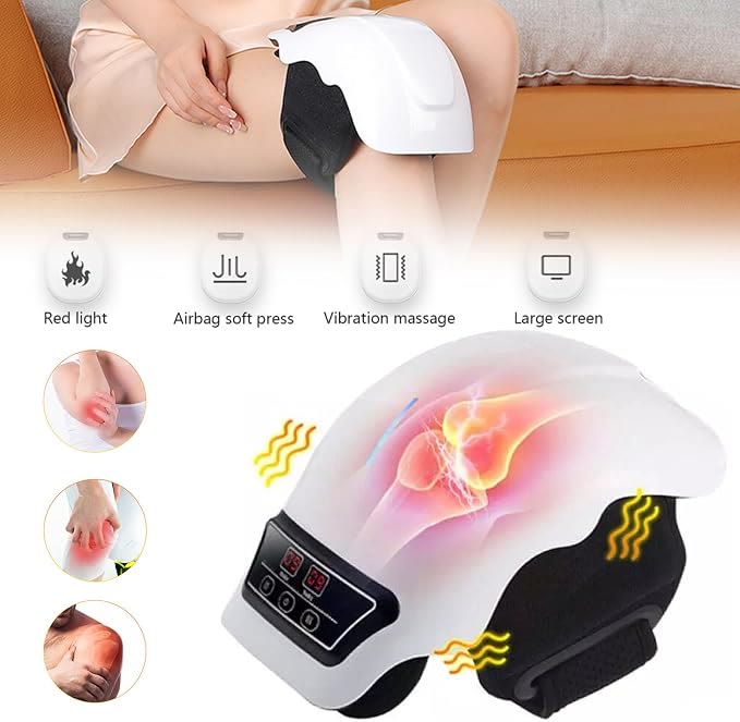 Infrared hot compress therapy device knee massager, home charging vibration massage device - image 3