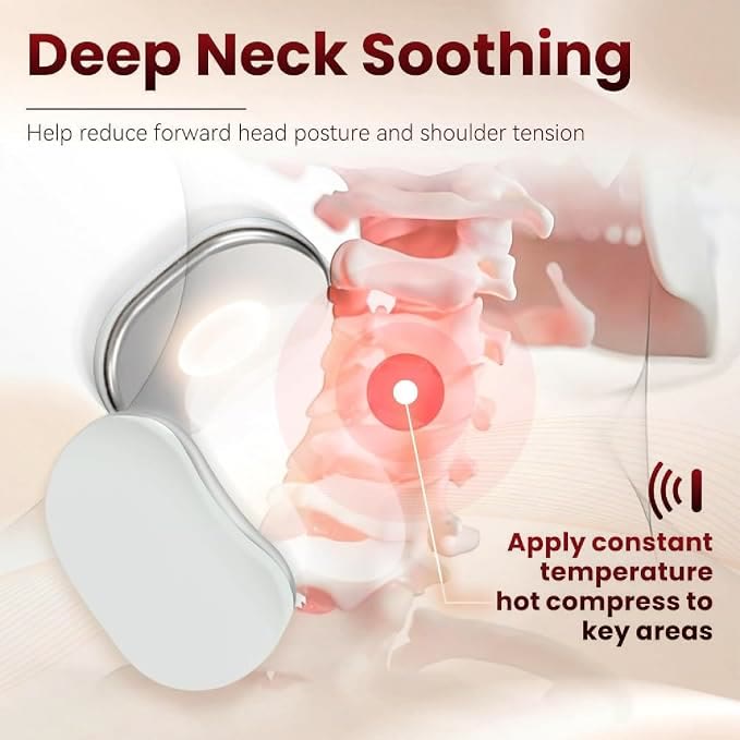 Neck Massager with Heat, Portable Shoulder Massager with 4 Heated Heads - image 2