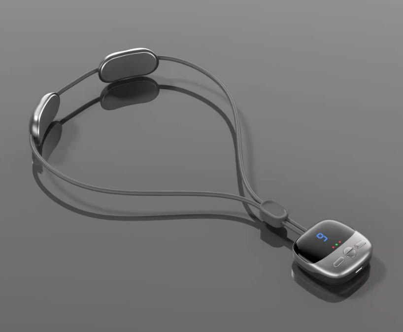 Heat Neck Massager 4 Dual Pulse Modes USB Rechargeable Deep Pain Relief - Grey - image 11