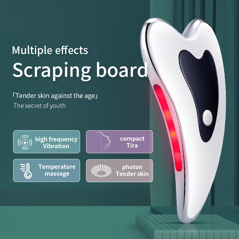 Portable Electric Heating Gua Sha Massager, Heated Scraping Massage Tool for Back & Body Skin Care - image 1