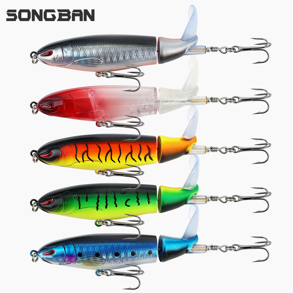 5PCS Topwater Propeller Tail Swimbait Lures, Hard Jointed Realistic Fish Baits  - 5PCS/Set - 🔥BUY 2($29.99 Each) - image 1
