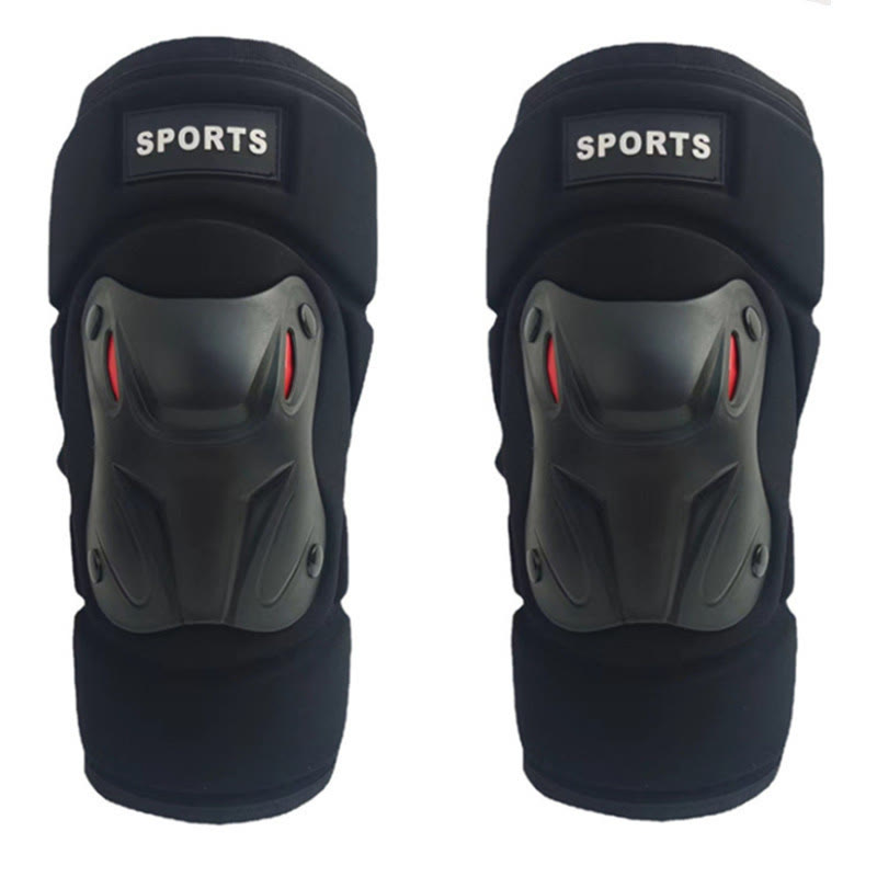 Sports Knee Pads - Duty Protective Gear for Cycling, Skateboarding & Outdoor Activities - Black - A pair - Wrist guard - image 11