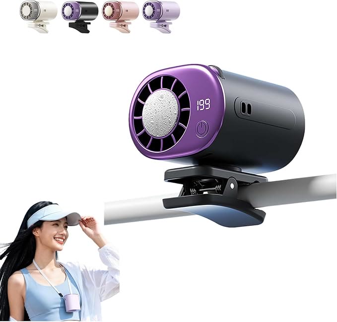 2026 Semiconductor Cooling Car Clip On Fan - 360° Rotation, 199 Speeds Adjustable - image 1