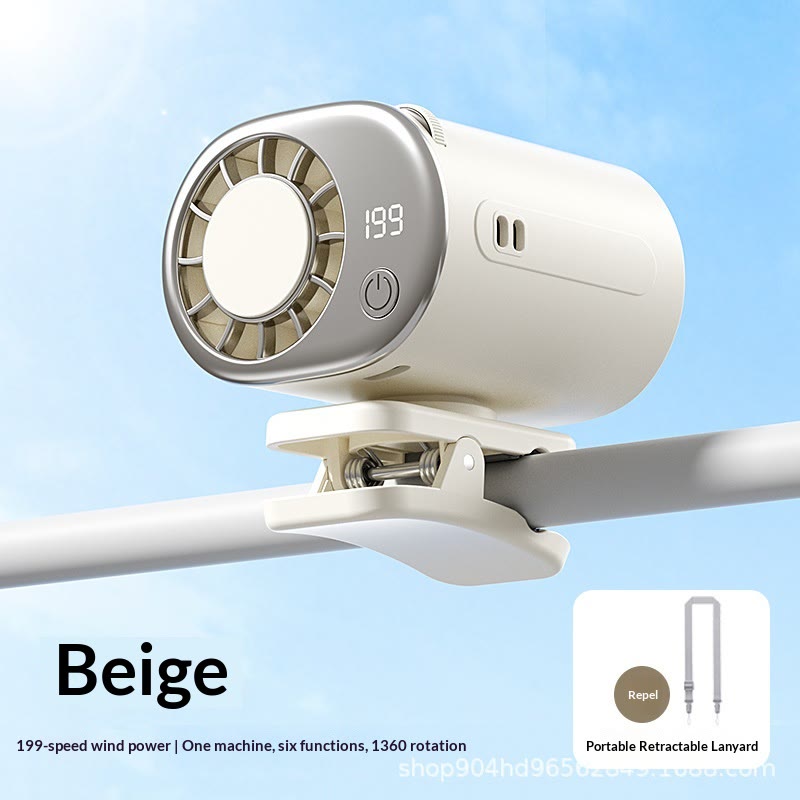 2026 Semiconductor Cooling Car Clip On Fan - 360° Rotation, 199 Speeds Adjustable - White - 🔥BUY 2($34.99Each) - image 10