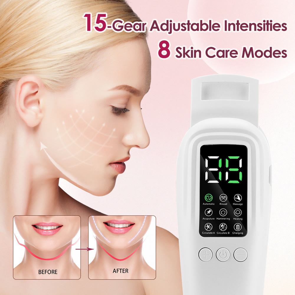 EMS Facial Massager with LED Light for Face & Jawline - image 2