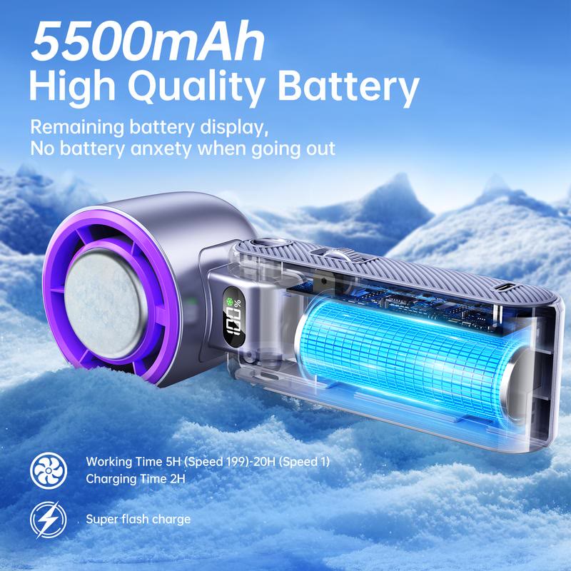  Portable fan Handheld High Speed Fan - image 2