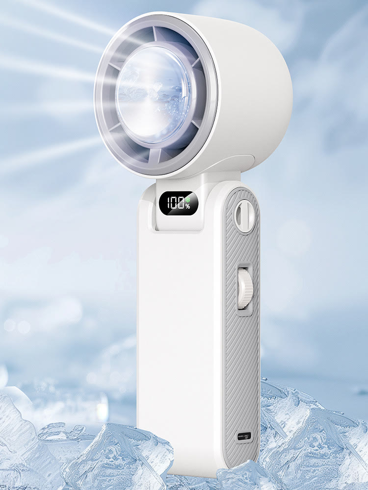  Portable fan Handheld High Speed Fan - White - image 9