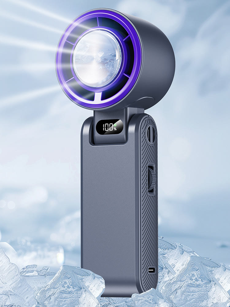  Portable fan Handheld High Speed Fan - Grey - image 8