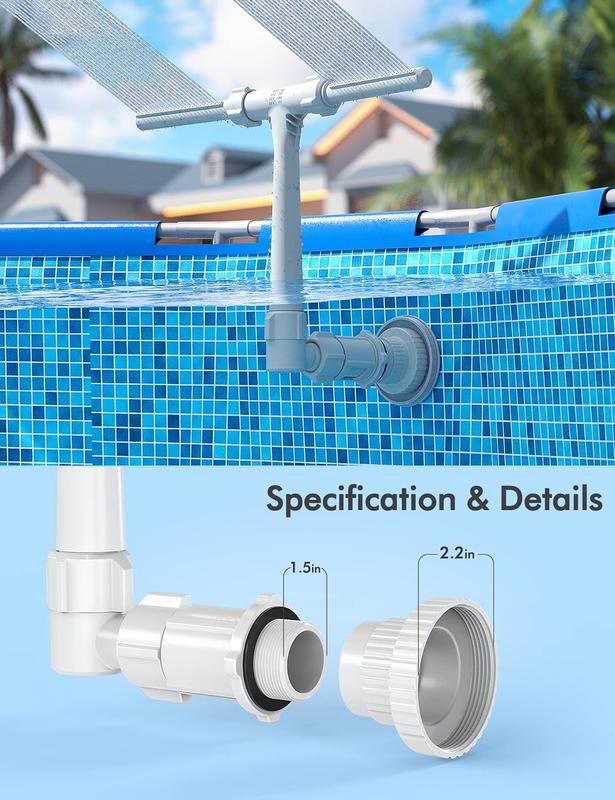 Pool Fountain for Above-Ground & Inground Pools, Outdoor Waterfall Spray - image 3