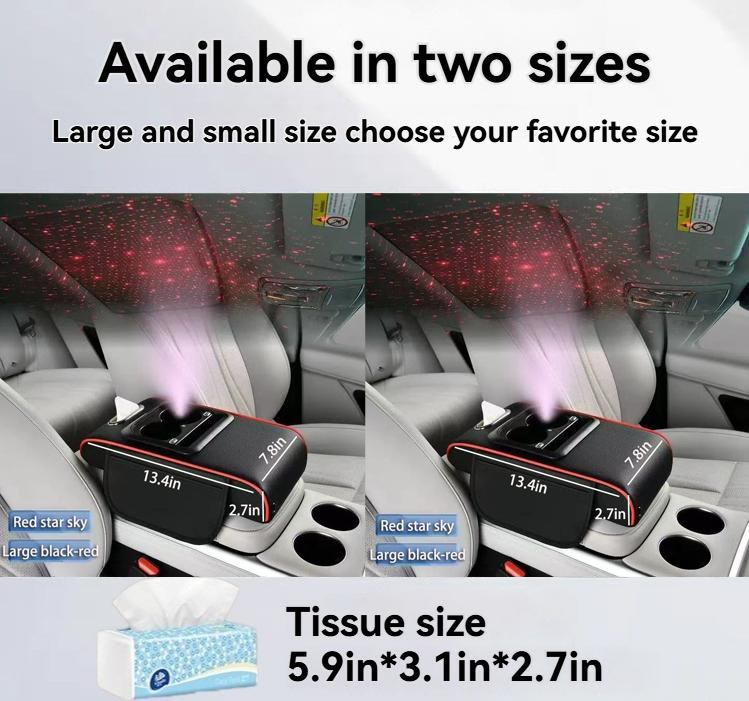 2026 New Model Car Armrest Box Height Riser - Nappa Leather & Memory Foam Car Accessories - image 1