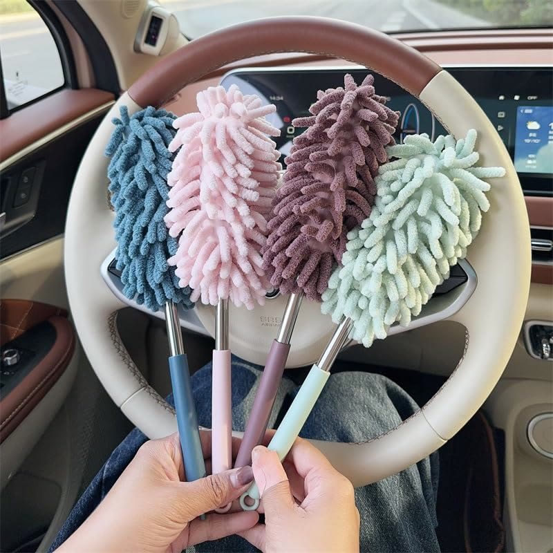 Mini Car Duster Brush, Extendable Microfiber Dusting Tool - image 7