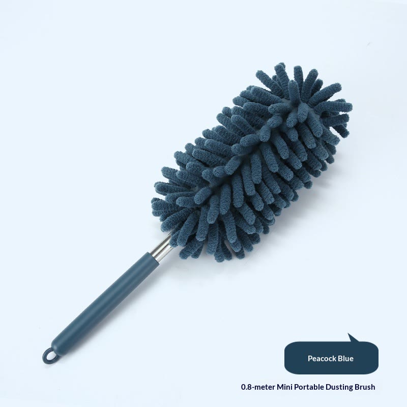 Mini Car Duster Brush, Extendable Microfiber Dusting Tool - Blue - image 9