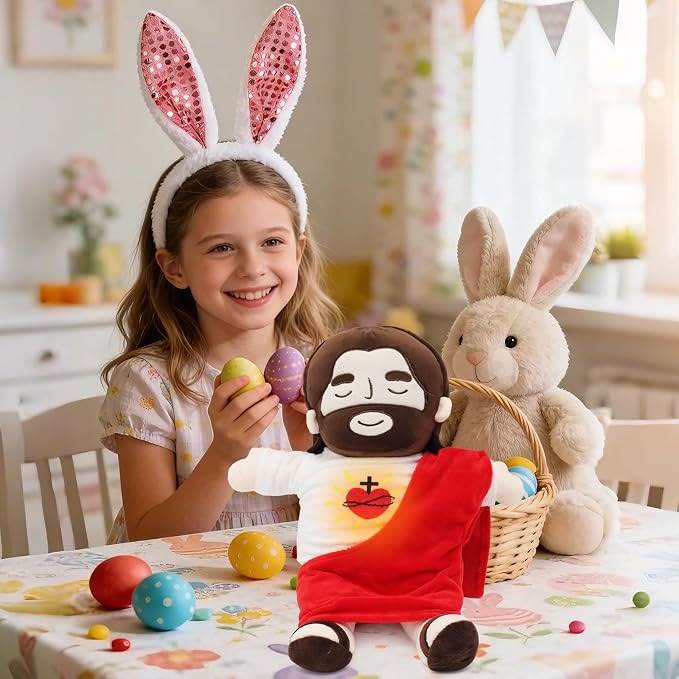Jesus Plush that Breathes, Jesus Stuffed Doll with Glow&Song - image 3