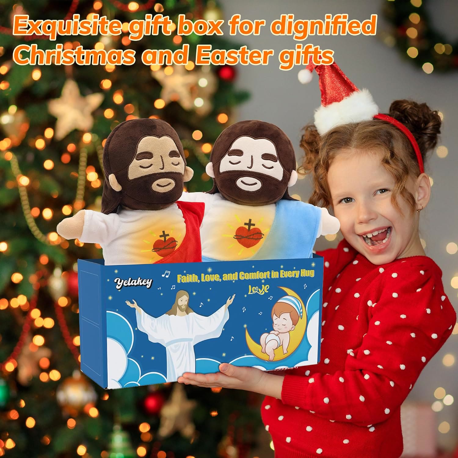 Jesus Plush that Breathes, Jesus Stuffed Doll with Glow&Song - image 8
