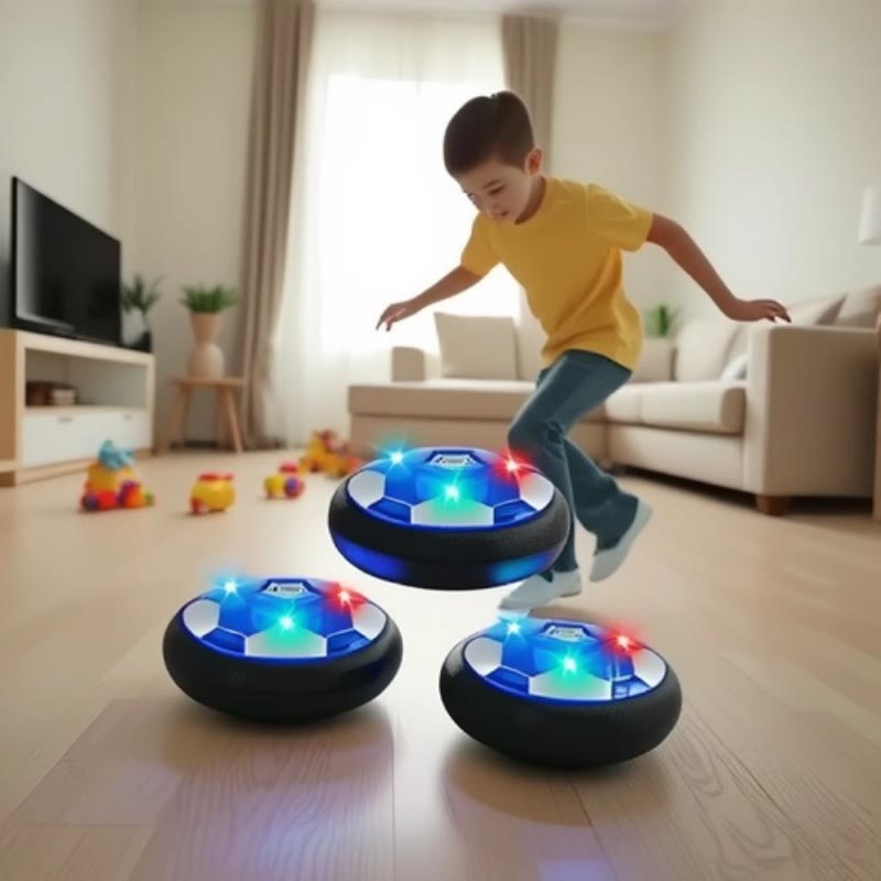 Indoor Hover Soccer Ball Game - LED Light Up Floating Ball  - image 1