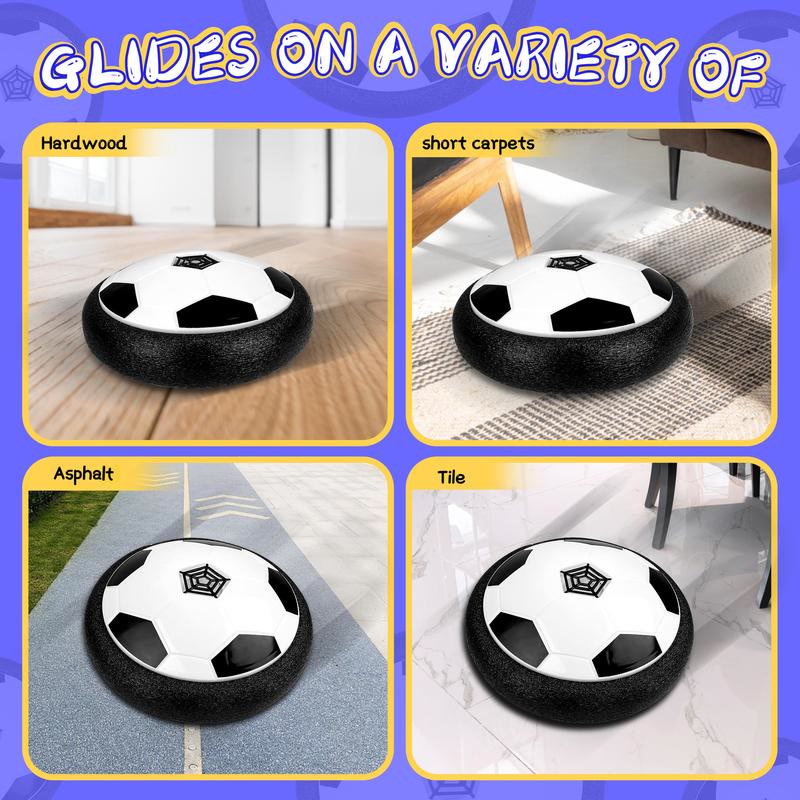 Indoor Hover Soccer Ball Game - LED Light Up Floating Ball  - image 3