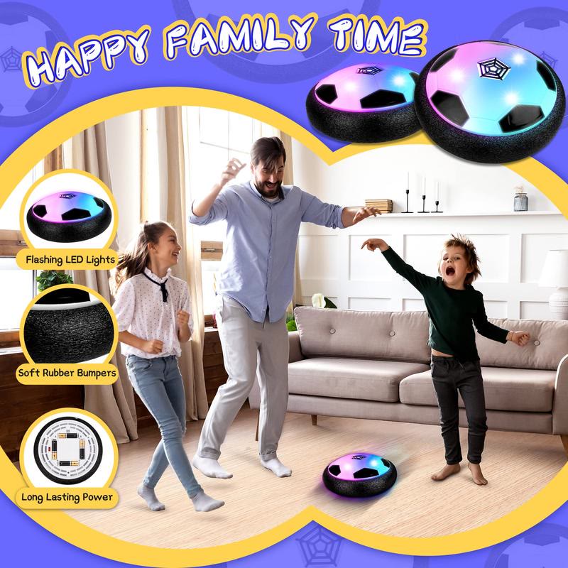 Indoor Hover Soccer Ball Game - LED Light Up Floating Ball  - image 2