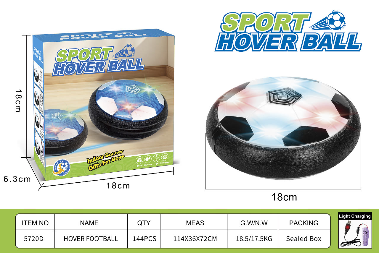 Indoor Hover Soccer Ball Game - LED Light Up Floating Ball  - A - image 8