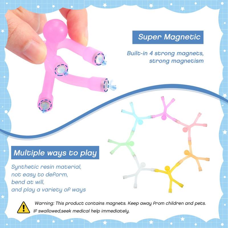 Magnetic Fidget Toys - 10-Pack Bright Solid Colors BPA-ADHD Fidgets, Relaxation - image 9