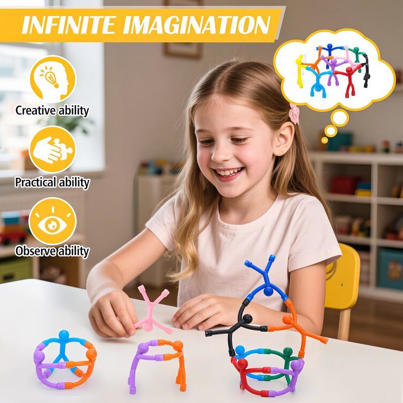Magnetic Fidget Toys - 10-Pack Bright Solid Colors BPA-ADHD Fidgets, Relaxation - image 3