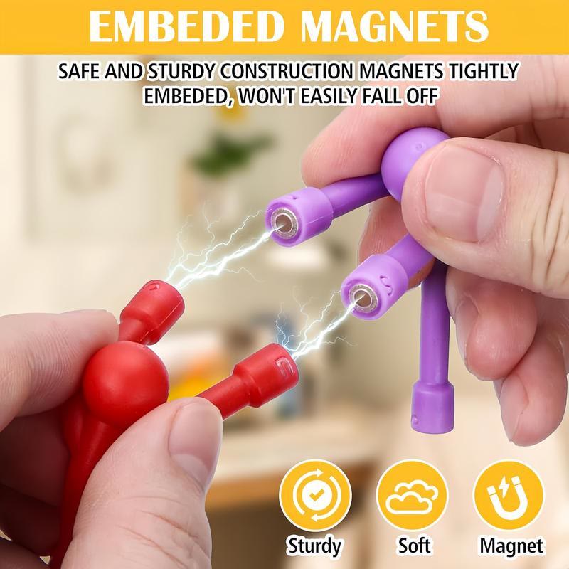 Magnetic Fidget Toys - 10-Pack Bright Solid Colors BPA-ADHD Fidgets, Relaxation - image 2