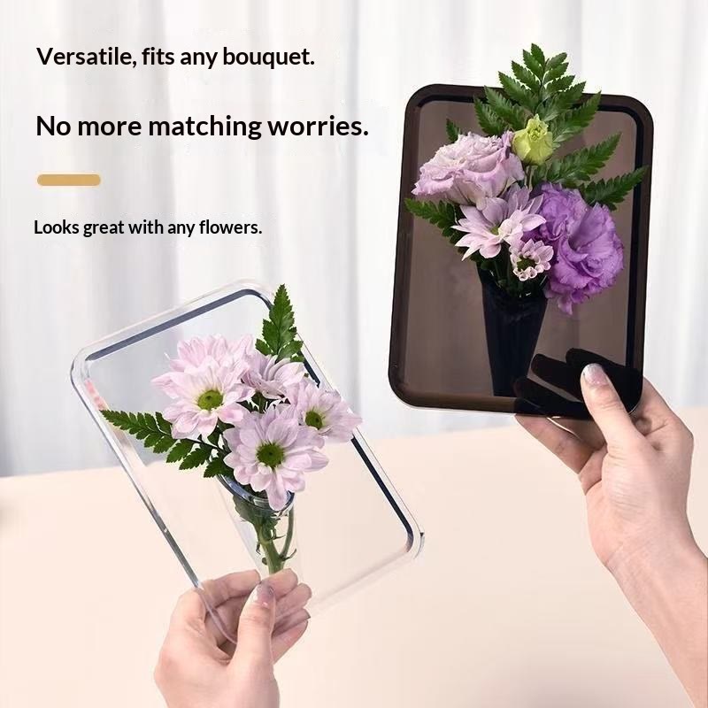 Photo Frame Vase for Fresh & Dried Flowers, Elegant Home Decor Gift - image 2