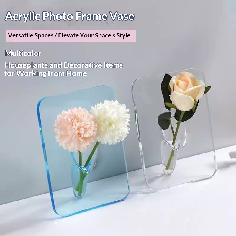 Photo Frame Vase for Fresh & Dried Flowers, Elegant Home Decor Gift - image 7