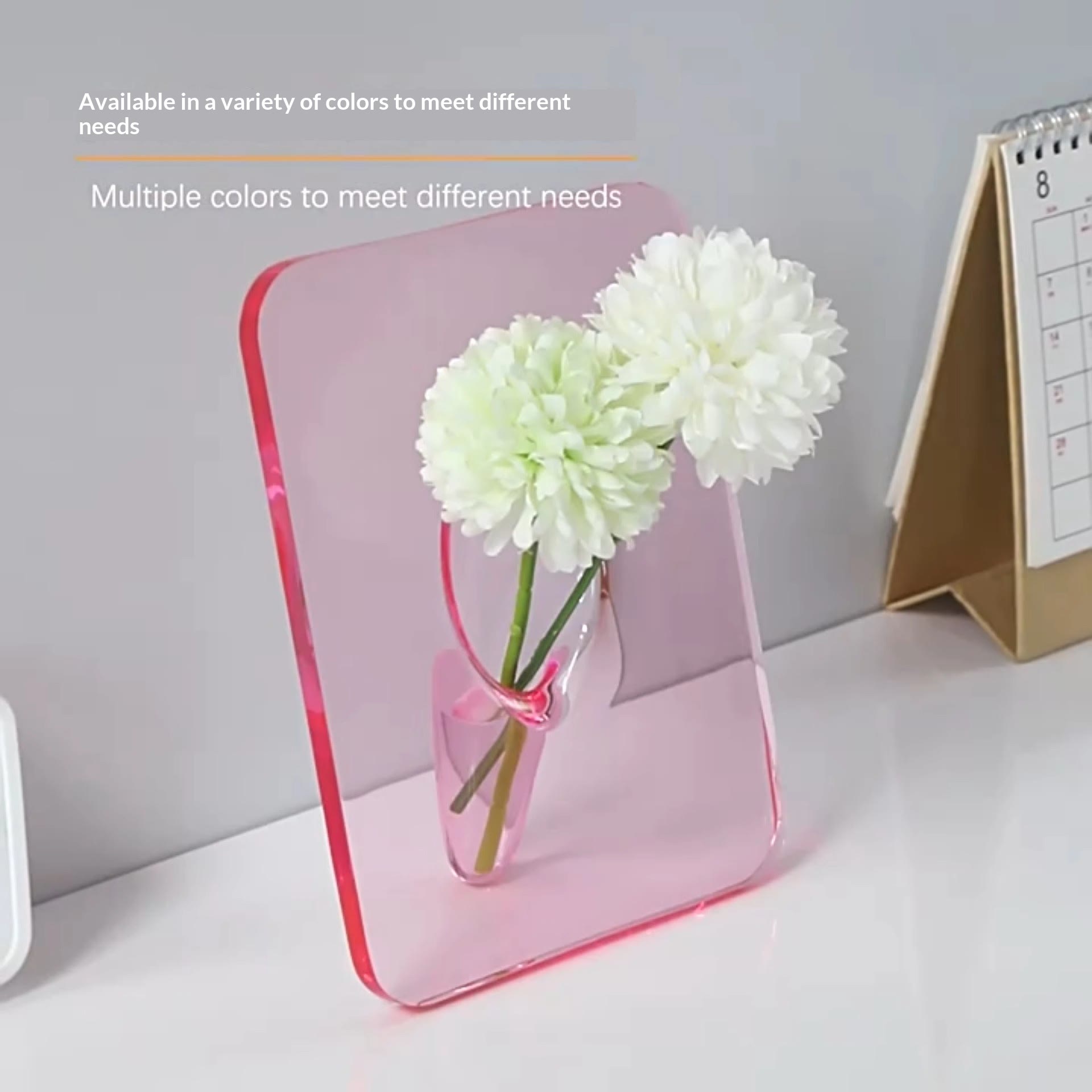 Photo Frame Vase for Fresh & Dried Flowers, Elegant Home Decor Gift - Pink - 🔥🔥BUY 3(Save $25) - image 9