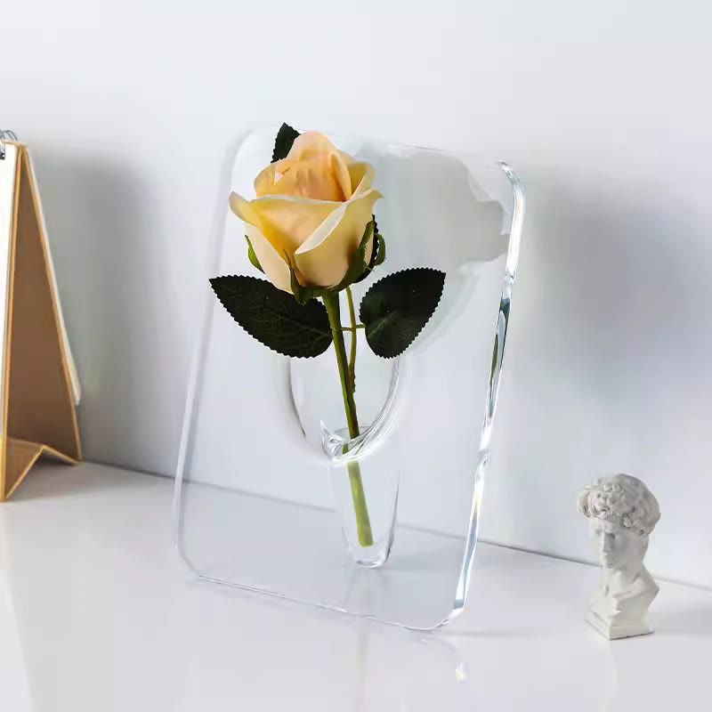 Photo Frame Vase for Fresh & Dried Flowers, Elegant Home Decor Gift - Transparent - 🔥🔥BUY 3(Save $25) - image 8