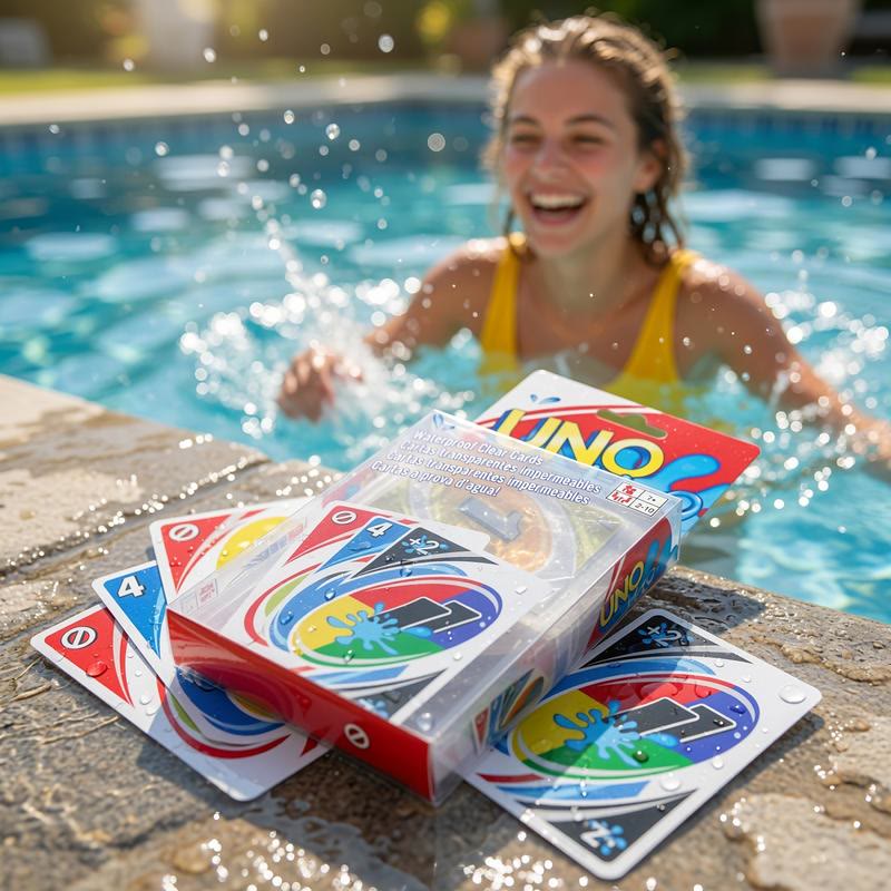 Waterproof Clear Playing Cards, Plastic Card Game for Pool, Beach, Camping & Travel - image 2