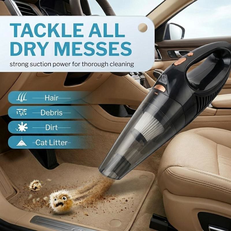 Cordless Handheld Vacuum, 9kPa Powerful Suction for Car & Home Cleaning - image 1