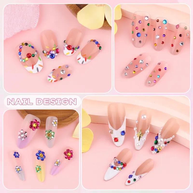 42000Pcs 42Colors 3mm Jelly Flatback RhinestonesBedazzling Kit with Nail Art, Shoes & DlY - image 8