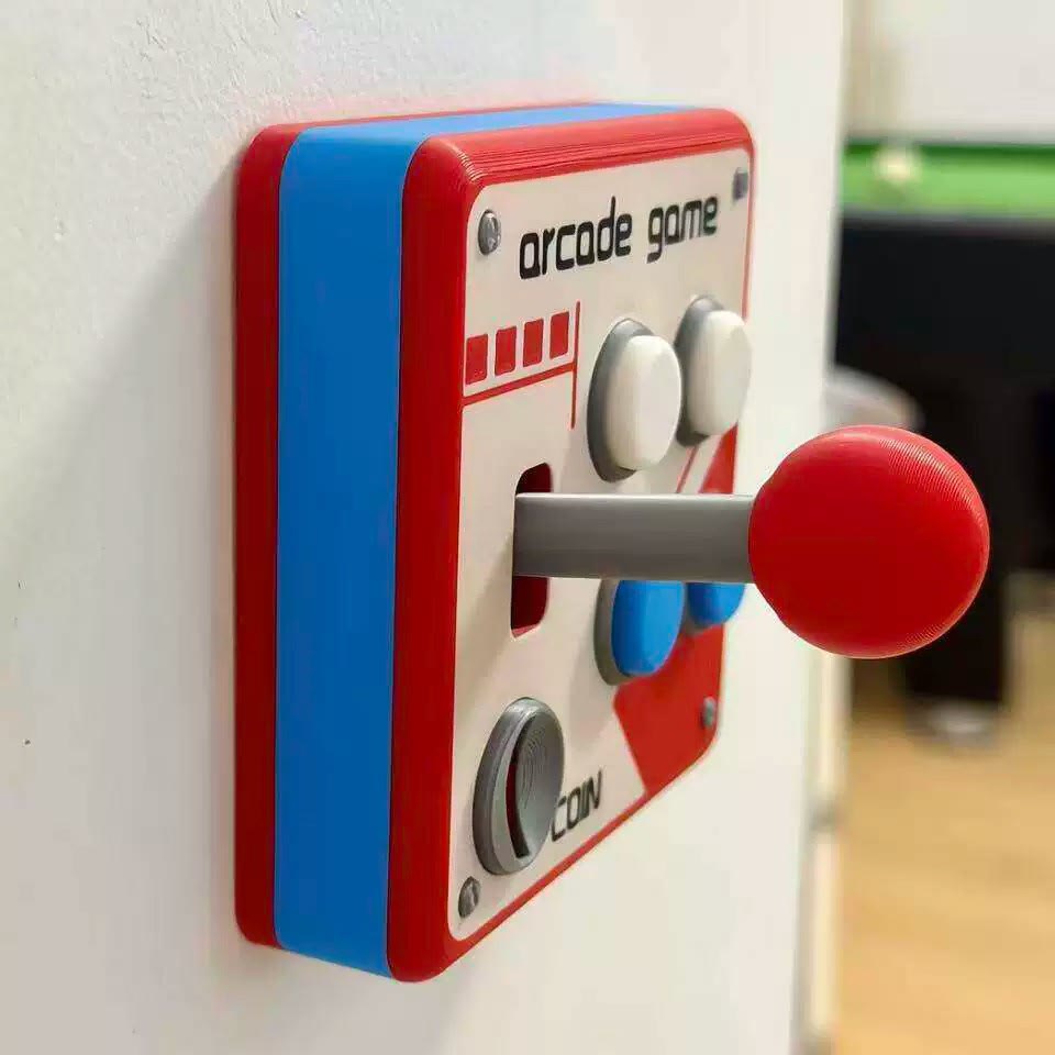 Retro Arcade Switch Panel, Classic Joystick Button Wall Plate - image 8
