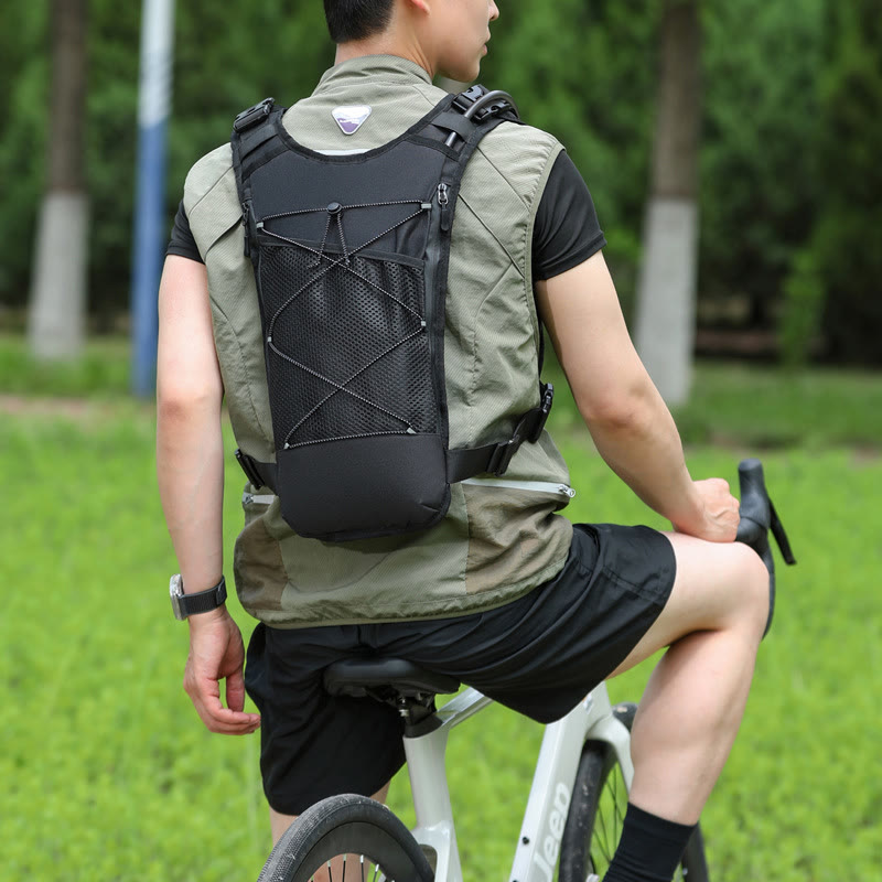 Tactical Hydration Vest Backpack, Multi-Pocket Running & Cycling Chest Pack - image 4