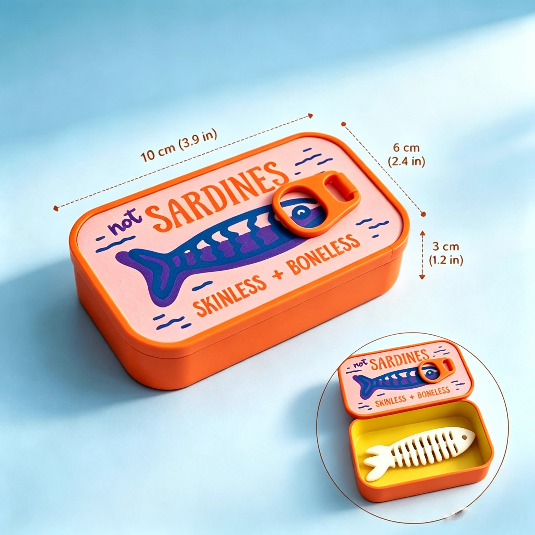 Vintage Sardine Tin Jewelry Box for Rings, Earrings & Small Treasures - image 2