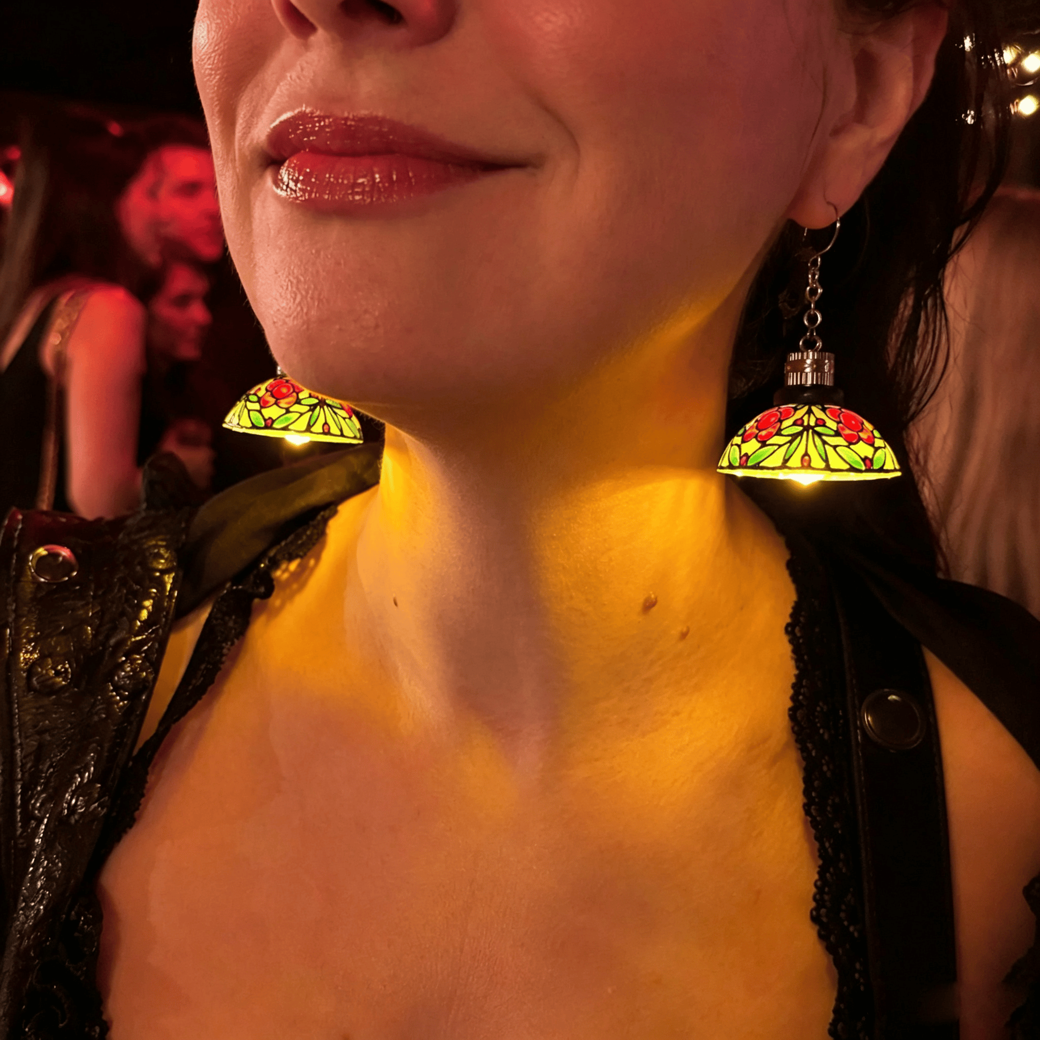 Mini Chandelier Light Earrings – Vintage Lampshade Style Dangle Earrings for Women - image 6