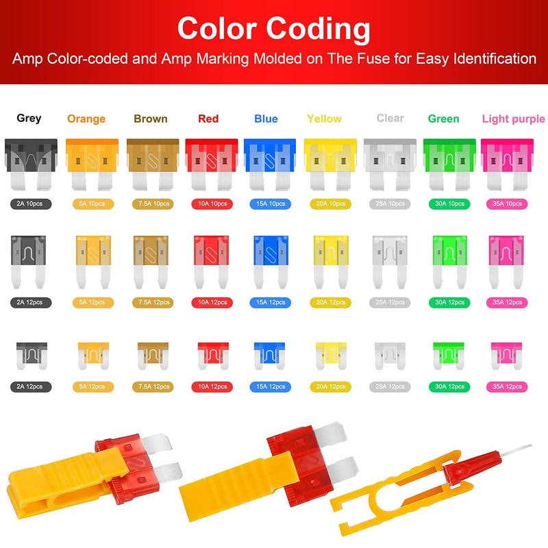 306PCS&Car Blade Fuse Assortment Set withAssorted Car Blade - image 2