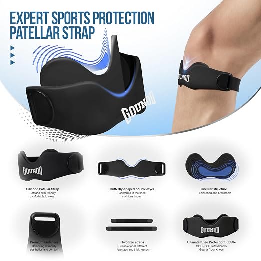  Patellar Tendon Support Strap 2 Pack, Knee Strap for Knee Pain Relief - image 2