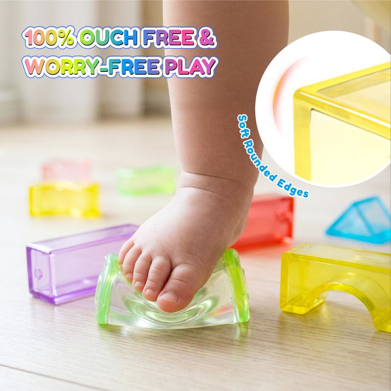 Jelly Blocks, Squishy Multi-color Stacking Building Blocks Toy - image 3
