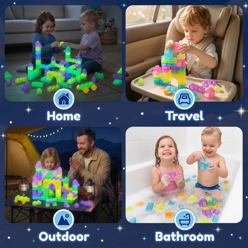 Jelly Blocks, Squishy Multi-color Stacking Building Blocks Toy - image 2