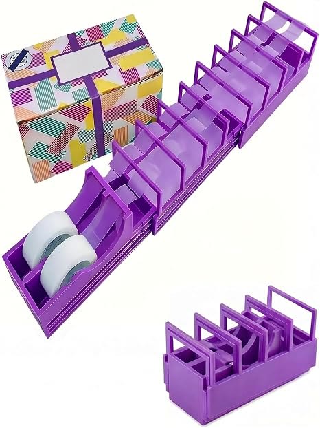 18 Strip Tape Dispenser, Portable Foldable Dual Roll Tape Dispenser - Purple - 🔥BUY 2($14.99 Each) - image 10