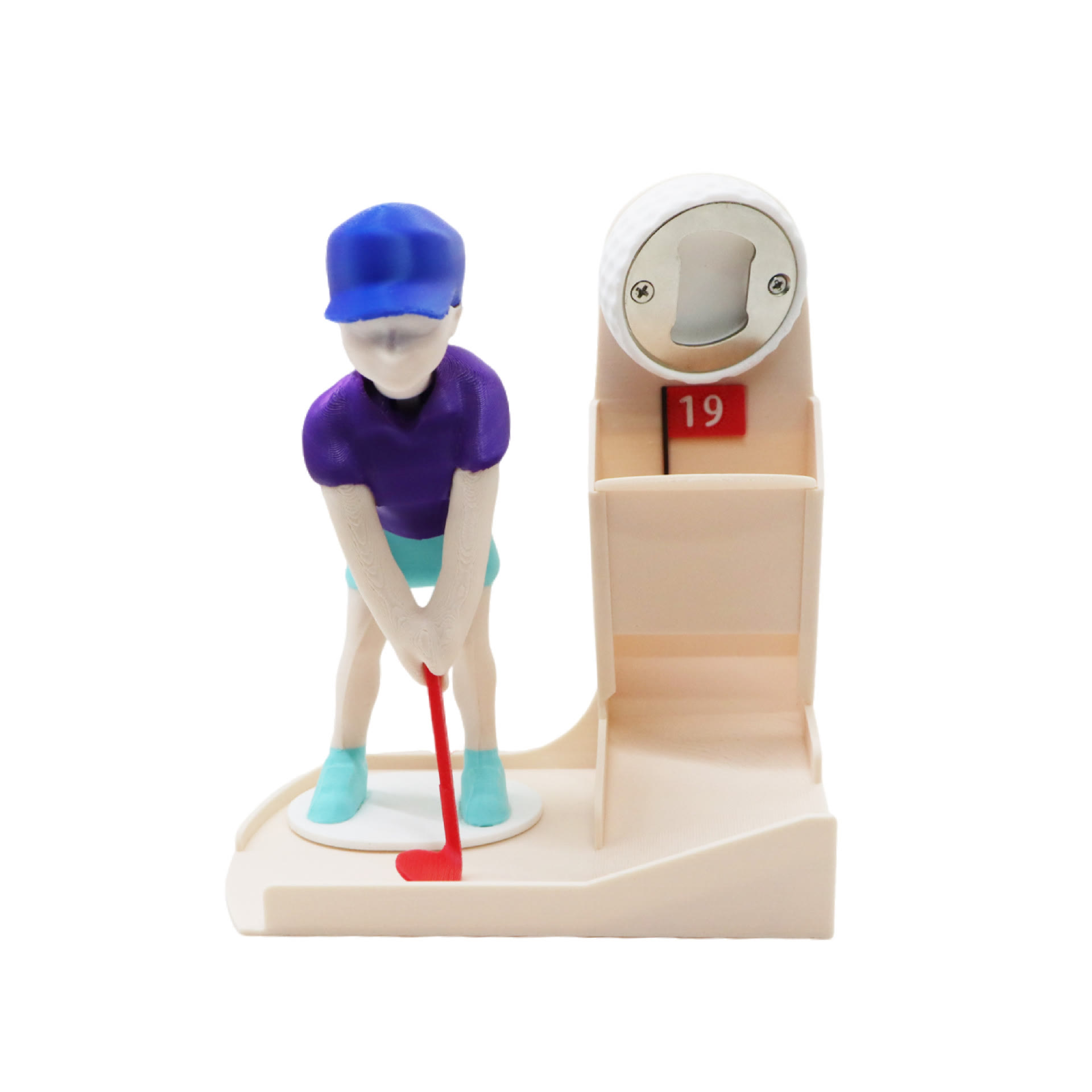 Novelty Golf Bottle Opener Freestanding Golfer Figurine Bottle Opener for Desktop, Openers|Collectibles - image 9