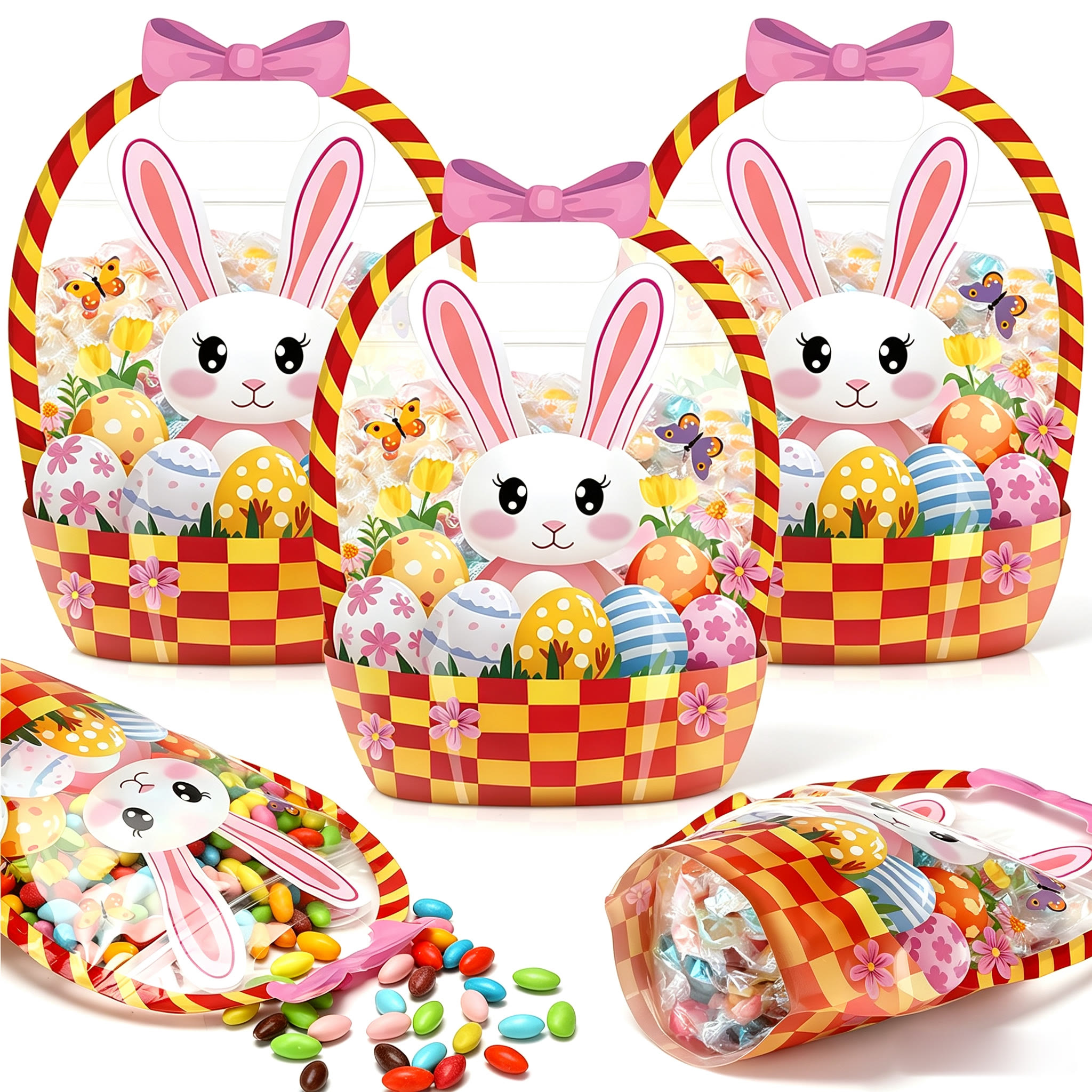 Halloween Goodie Bags Plastic Candy Bag Trick or Treat Bags - 🐰 Rabbit - 50PCS🎁Best Value - image 13
