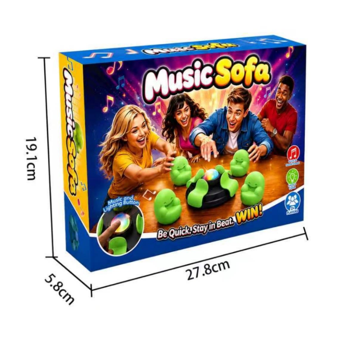 Music Sofa Chair Dance Game Classic Grab Game Party Entertainment - image 6